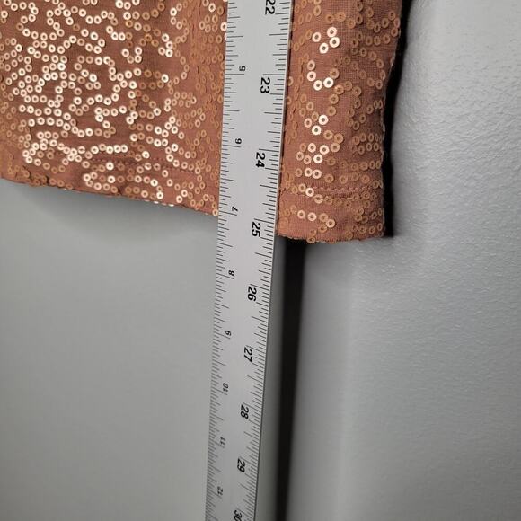 NWT Talbots tank top womens size L‎ Petite brown sequin shimmer summer fun LP - Picture 8 of 9